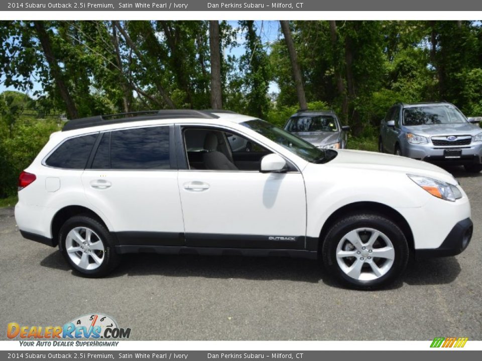 2014 Subaru Outback 2.5i Premium Satin White Pearl / Ivory Photo #4