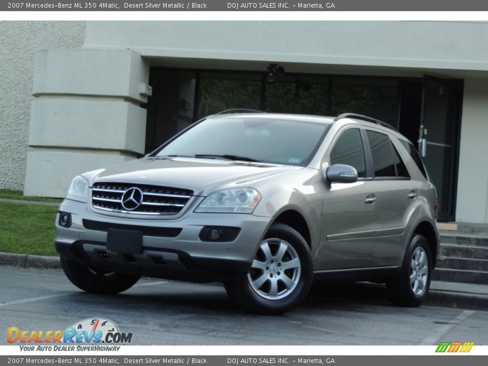 2007 Mercedes-Benz ML 350 4Matic Desert Silver Metallic / Black Photo #1