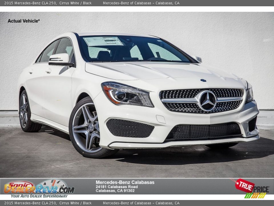 2015 Mercedes-Benz CLA 250 Cirrus White / Black Photo #1