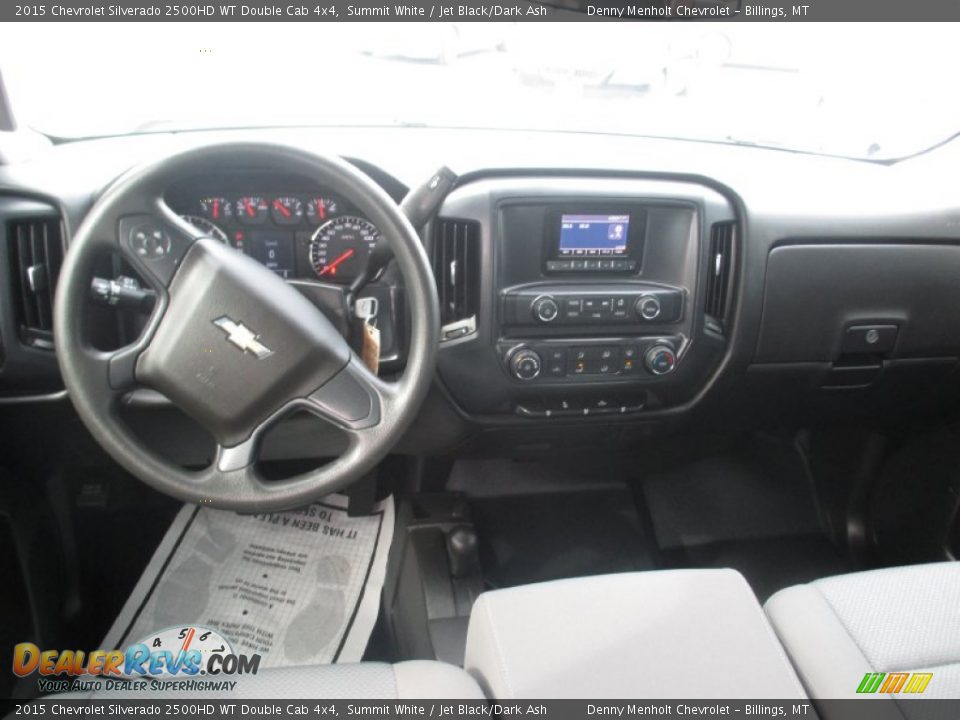 2015 Chevrolet Silverado 2500HD WT Double Cab 4x4 Summit White / Jet Black/Dark Ash Photo #10