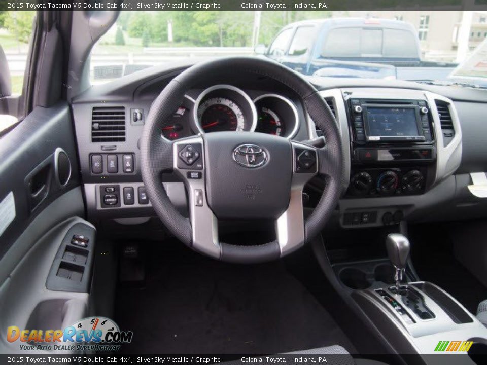 2015 Toyota Tacoma V6 Double Cab 4x4 Silver Sky Metallic / Graphite Photo #5