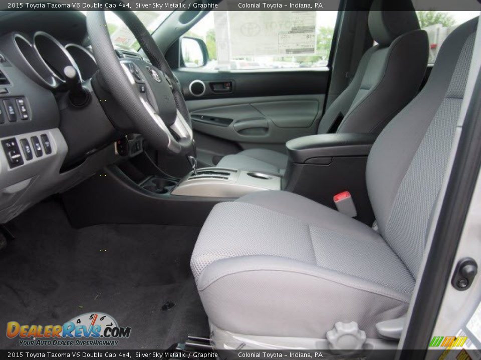 2015 Toyota Tacoma V6 Double Cab 4x4 Silver Sky Metallic / Graphite Photo #6