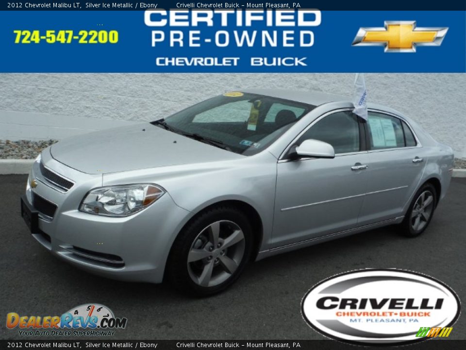 2012 Chevrolet Malibu LT Silver Ice Metallic / Ebony Photo #1