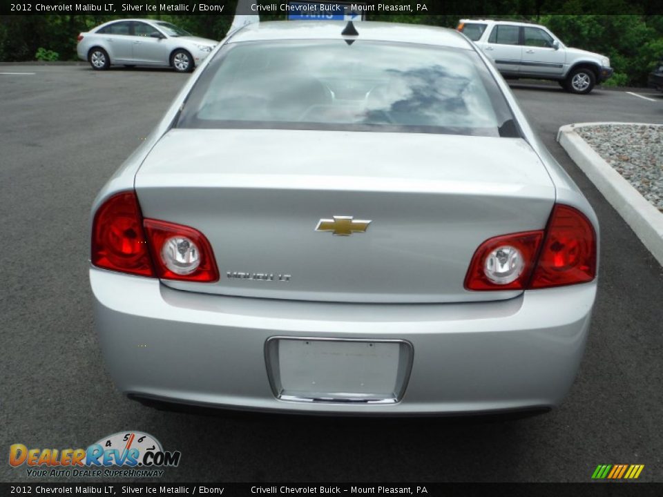 2012 Chevrolet Malibu LT Silver Ice Metallic / Ebony Photo #8