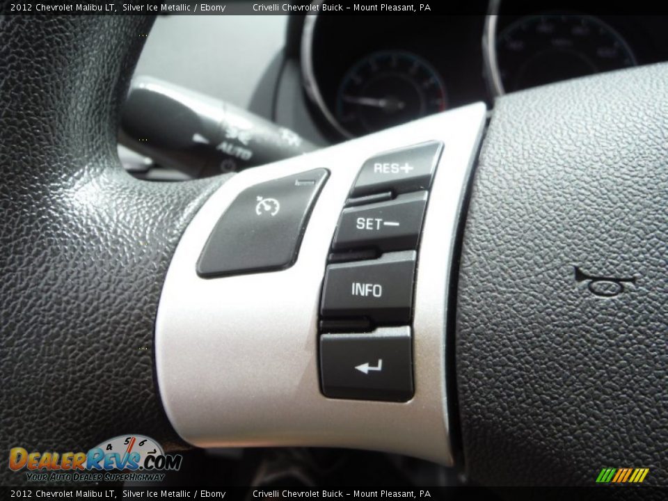 2012 Chevrolet Malibu LT Silver Ice Metallic / Ebony Photo #25