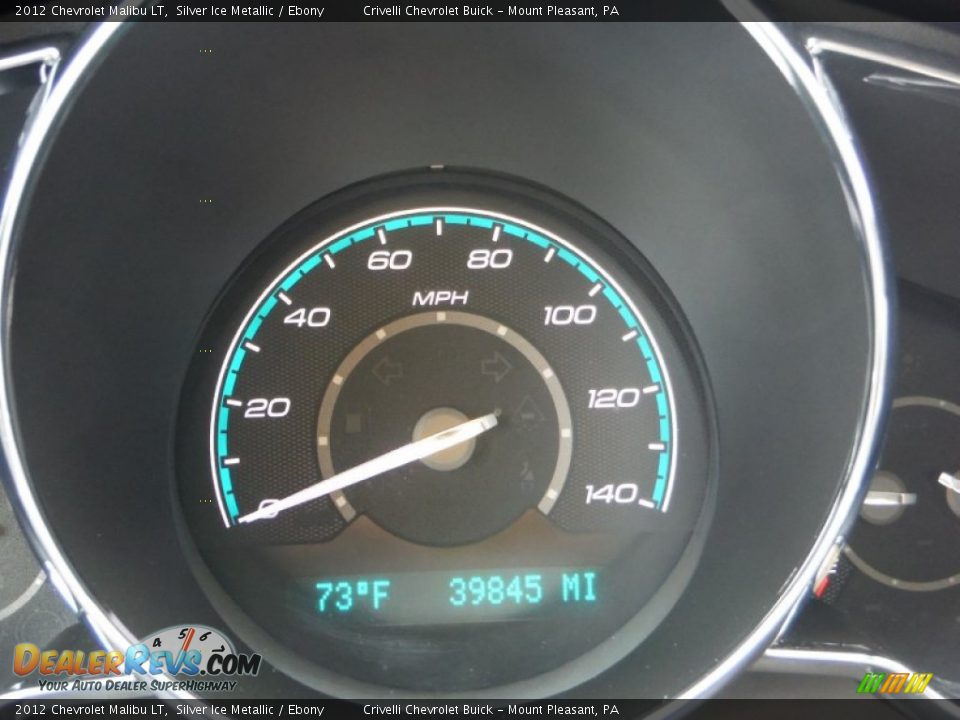 2012 Chevrolet Malibu LT Silver Ice Metallic / Ebony Photo #35