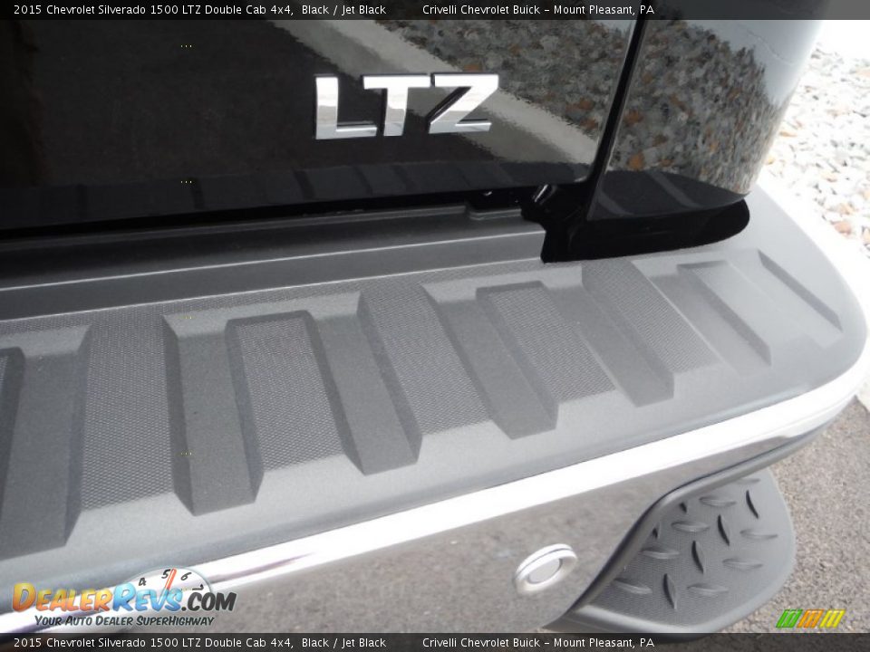 2015 Chevrolet Silverado 1500 LTZ Double Cab 4x4 Black / Jet Black Photo #8