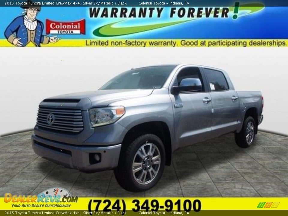 2015 Toyota Tundra Limited CrewMax 4x4 Silver Sky Metallic / Black Photo #1