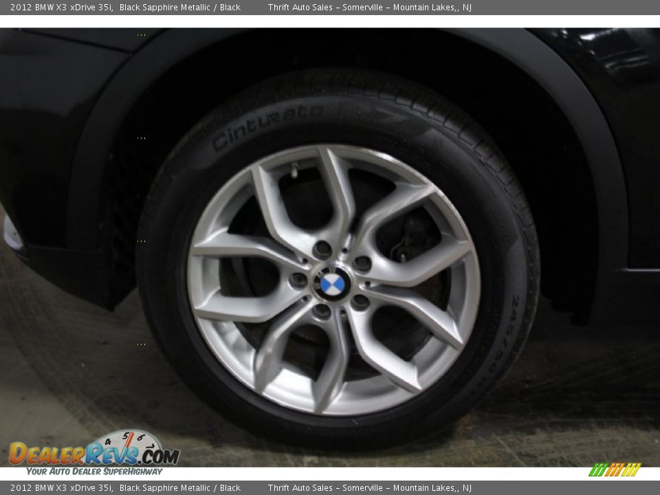 2012 BMW X3 xDrive 35i Black Sapphire Metallic / Black Photo #8