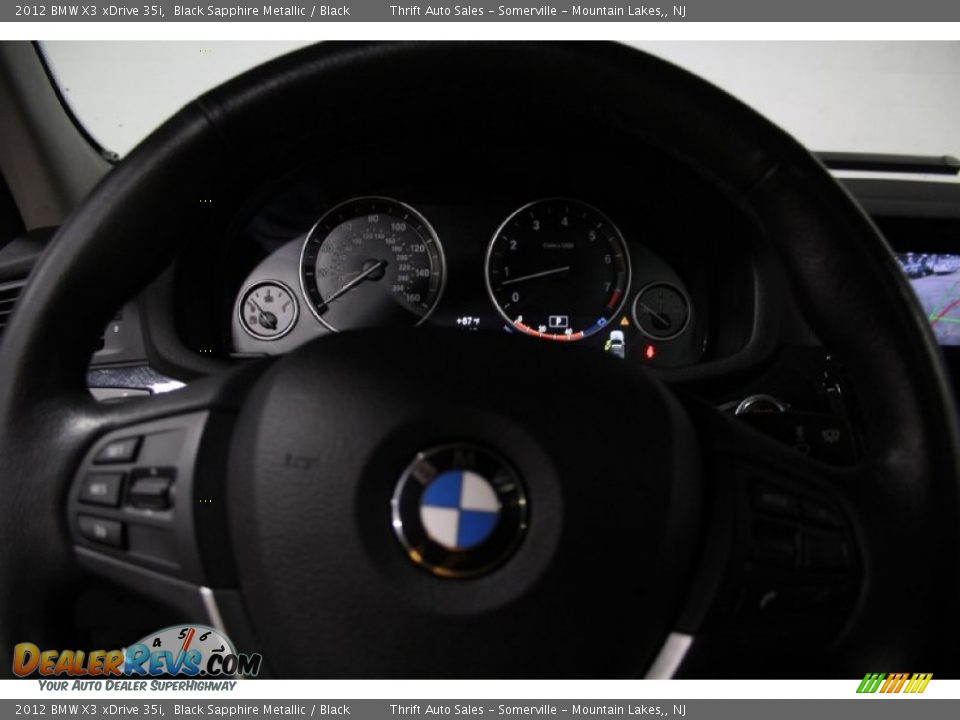 2012 BMW X3 xDrive 35i Black Sapphire Metallic / Black Photo #10