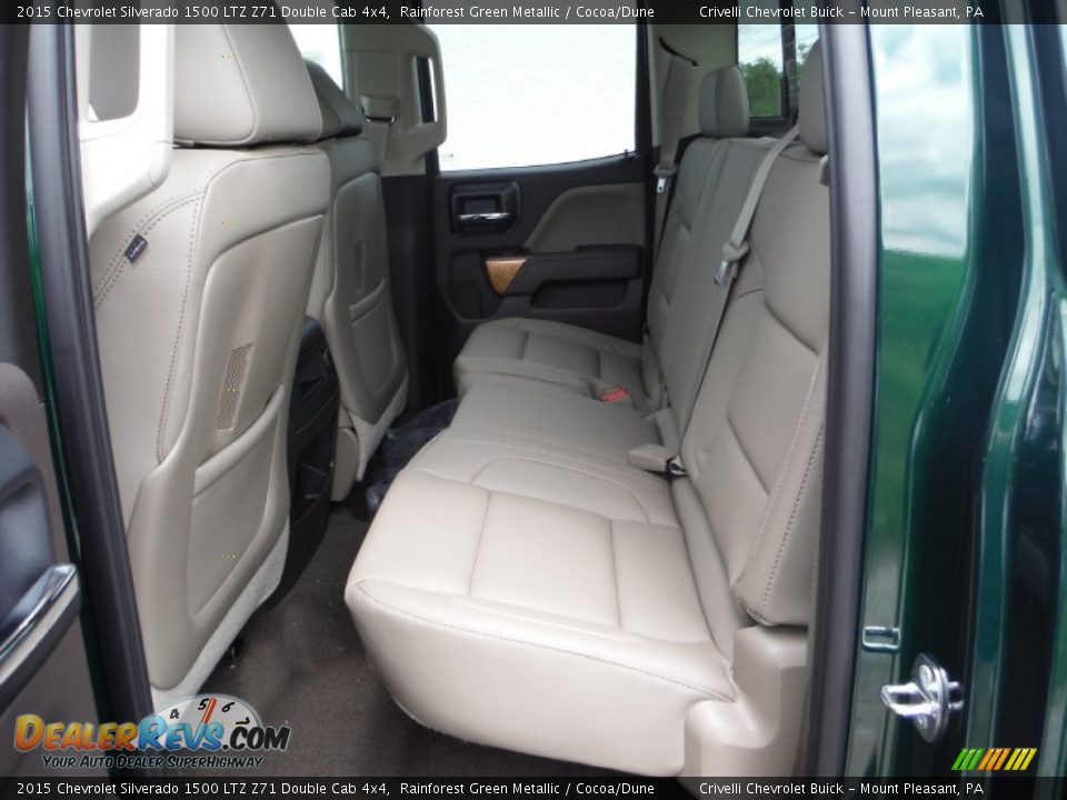 2015 Chevrolet Silverado 1500 LTZ Z71 Double Cab 4x4 Rainforest Green Metallic / Cocoa/Dune Photo #23