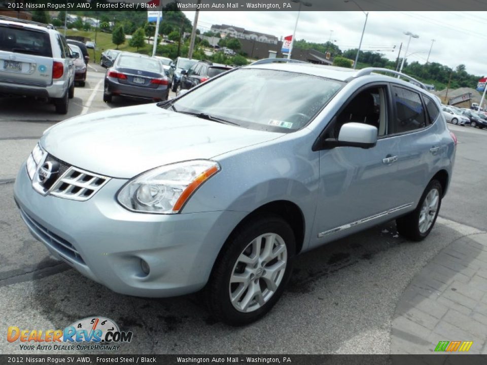 2012 Nissan Rogue SV AWD Frosted Steel / Black Photo #5