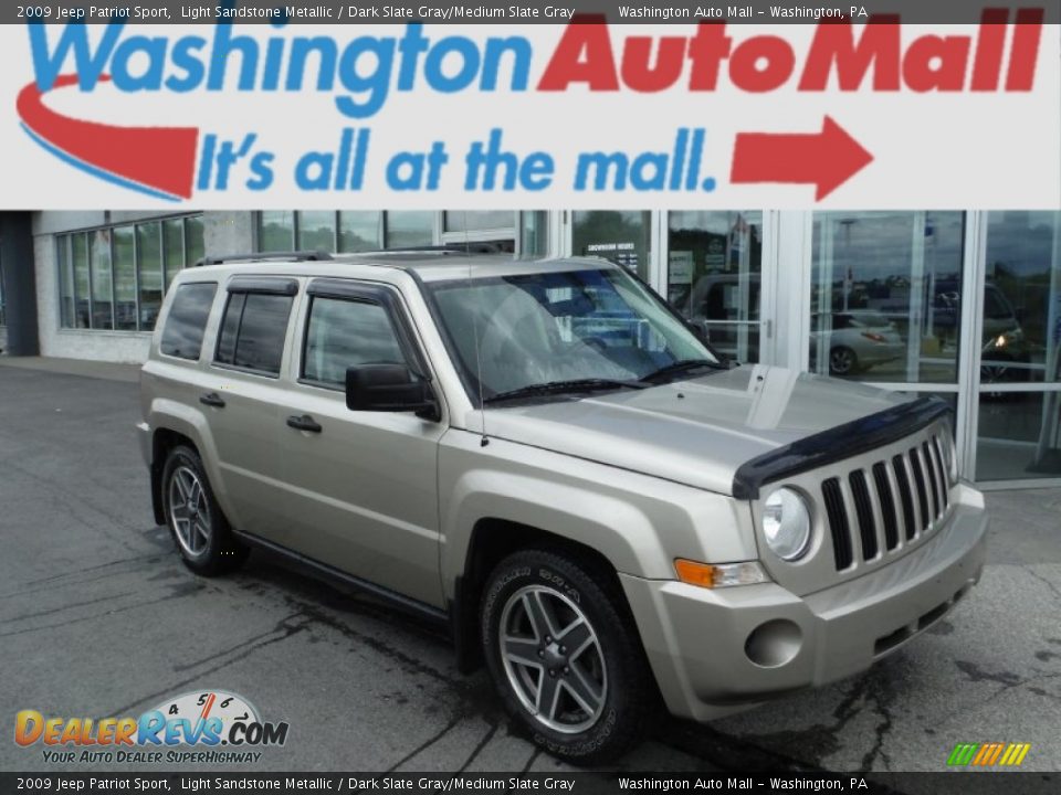 2009 Jeep Patriot Sport Light Sandstone Metallic / Dark Slate Gray/Medium Slate Gray Photo #1