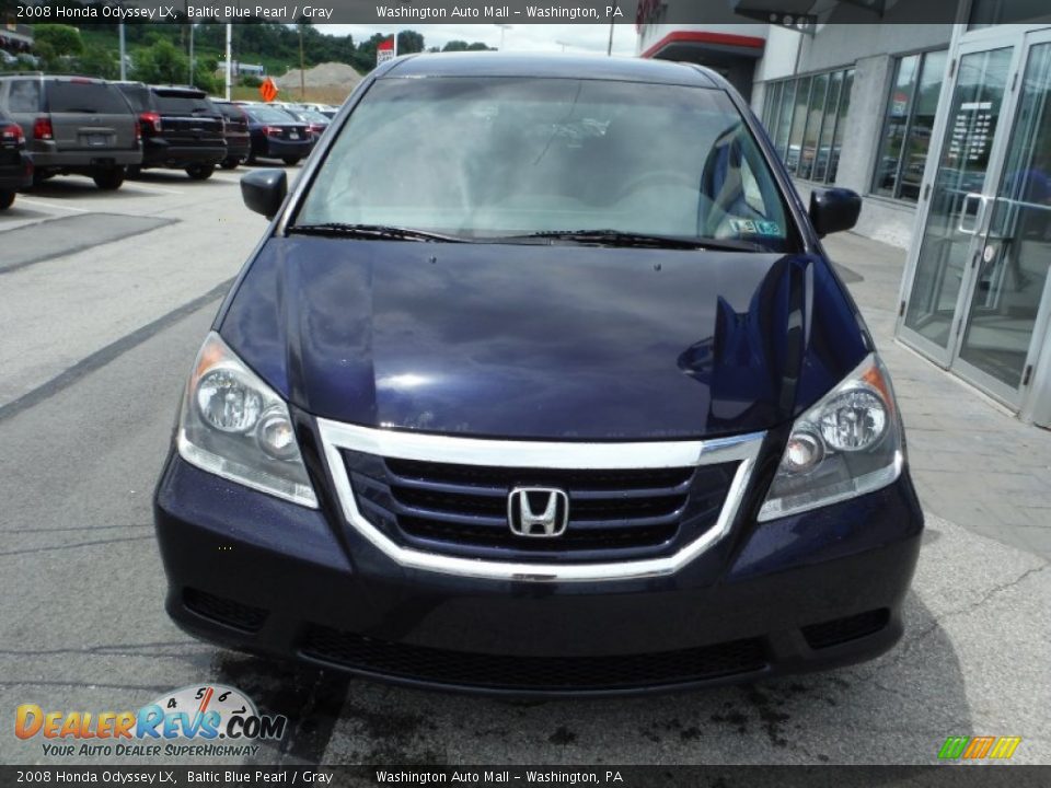 2008 Honda Odyssey LX Baltic Blue Pearl / Gray Photo #4