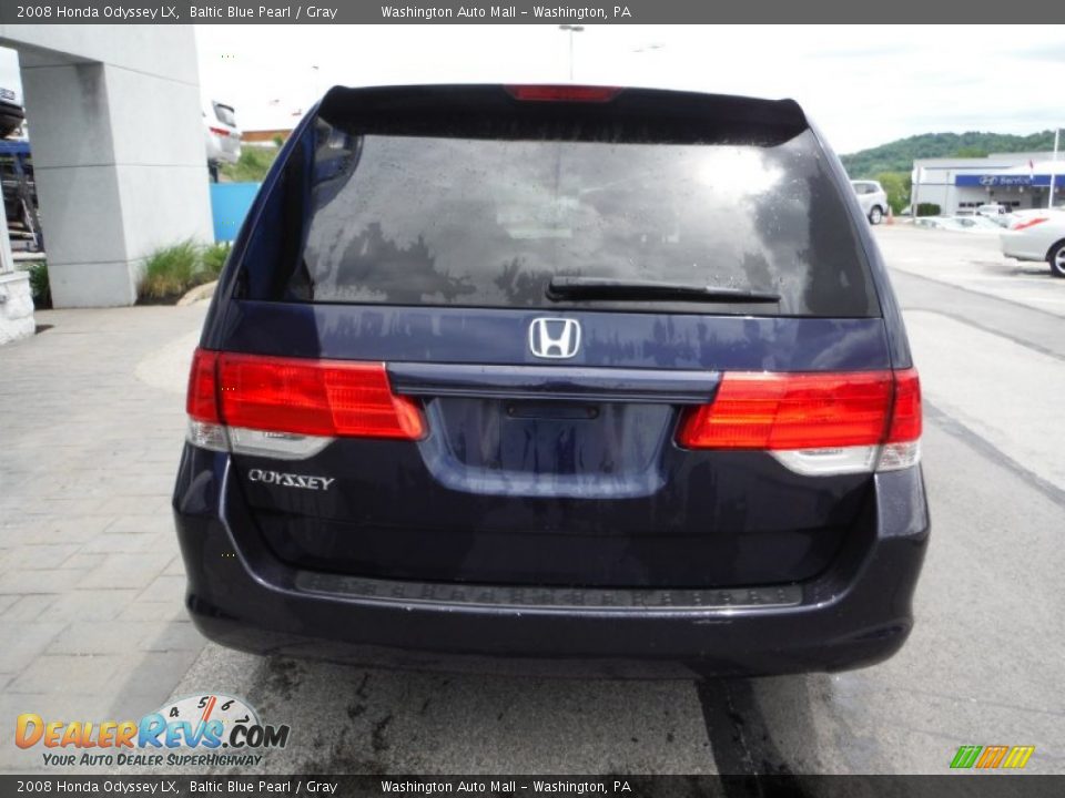 2008 Honda Odyssey LX Baltic Blue Pearl / Gray Photo #8