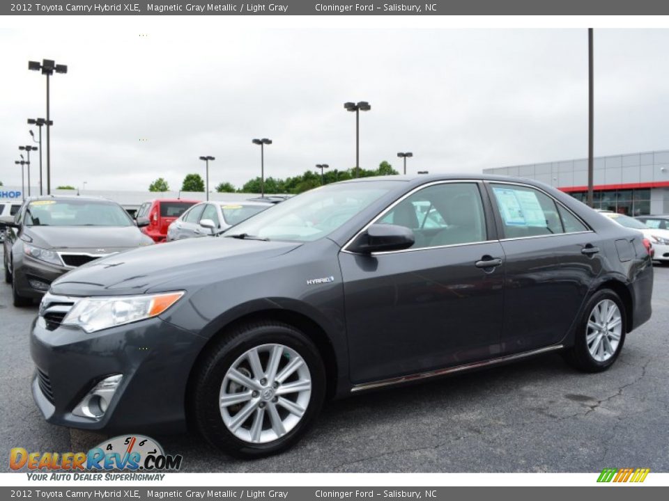 2012 Toyota Camry Hybrid XLE Magnetic Gray Metallic / Light Gray Photo #7
