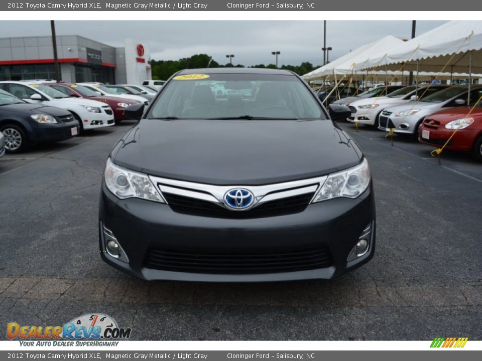 2012 Toyota Camry Hybrid XLE Magnetic Gray Metallic / Light Gray Photo #32
