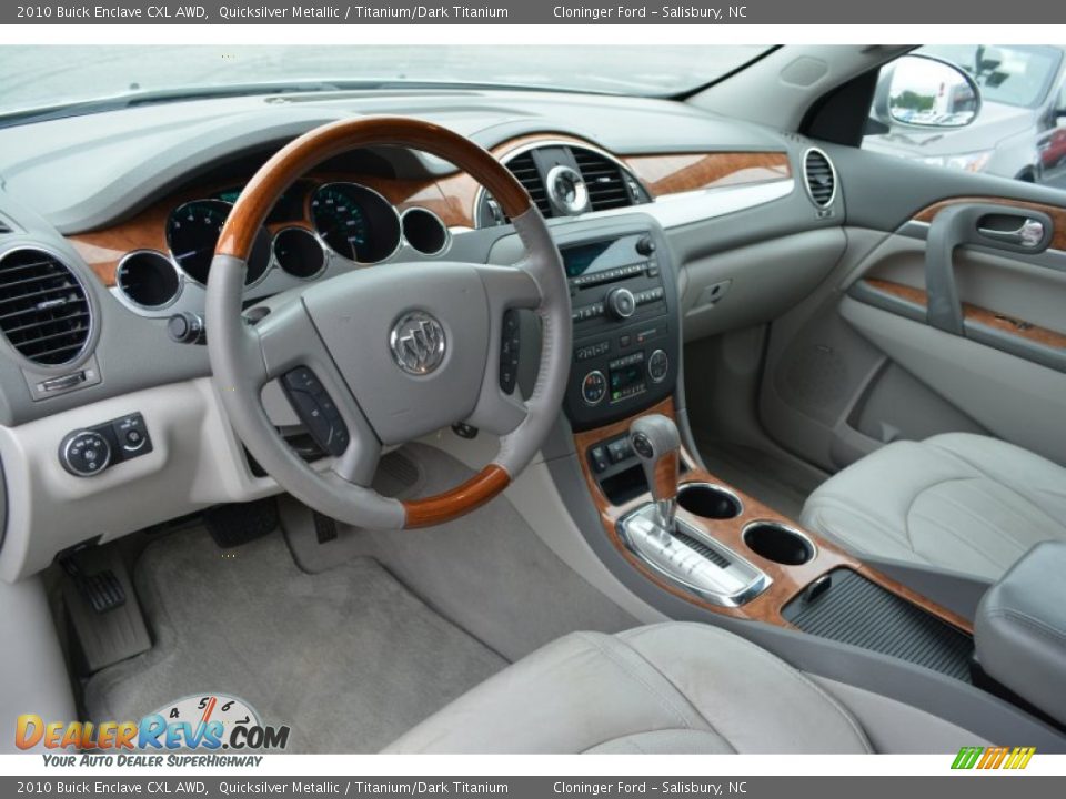 2010 Buick Enclave CXL AWD Quicksilver Metallic / Titanium/Dark Titanium Photo #11