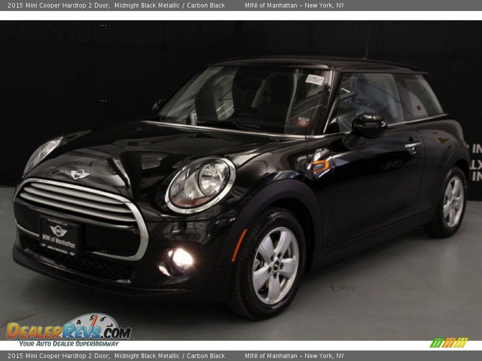 2015 Mini Cooper Hardtop 2 Door Midnight Black Metallic / Carbon Black Photo #1
