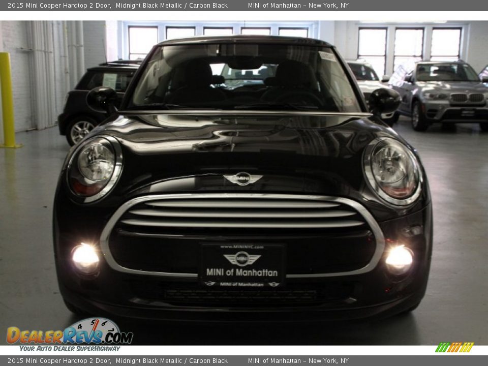 2015 Mini Cooper Hardtop 2 Door Midnight Black Metallic / Carbon Black Photo #2