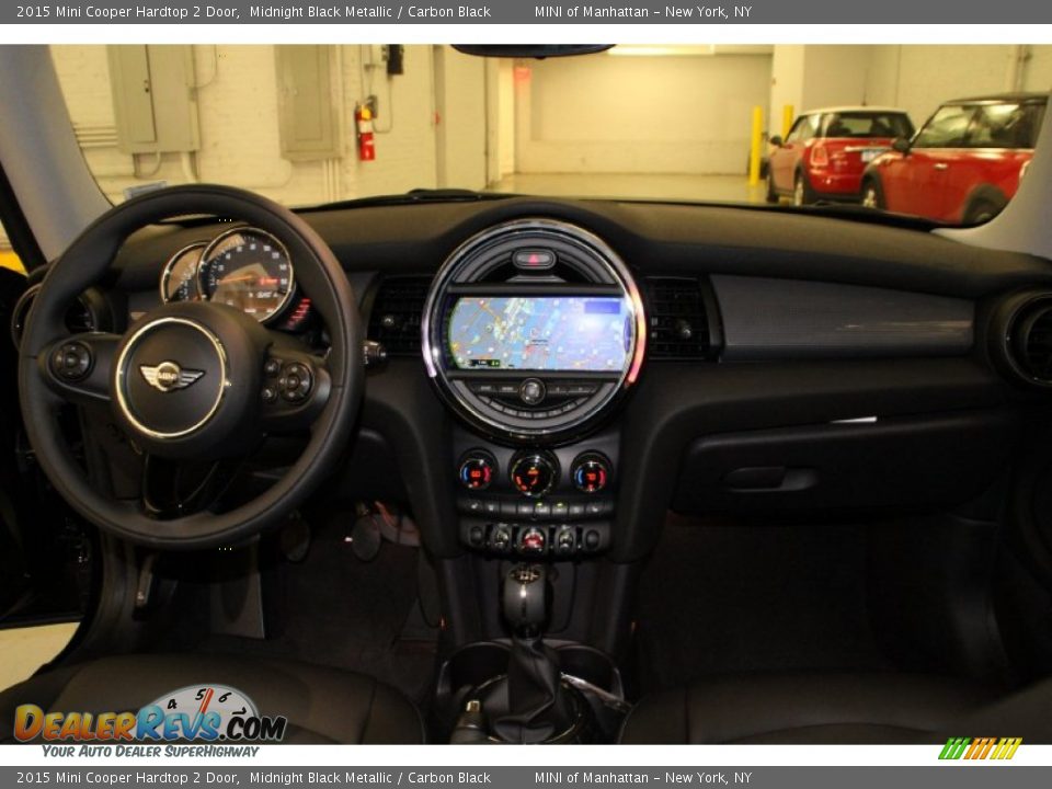 2015 Mini Cooper Hardtop 2 Door Midnight Black Metallic / Carbon Black Photo #12