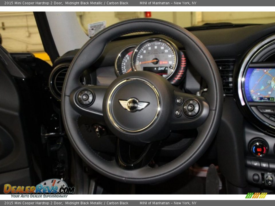 2015 Mini Cooper Hardtop 2 Door Midnight Black Metallic / Carbon Black Photo #17