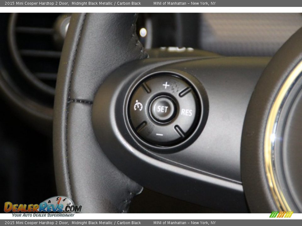 2015 Mini Cooper Hardtop 2 Door Midnight Black Metallic / Carbon Black Photo #18
