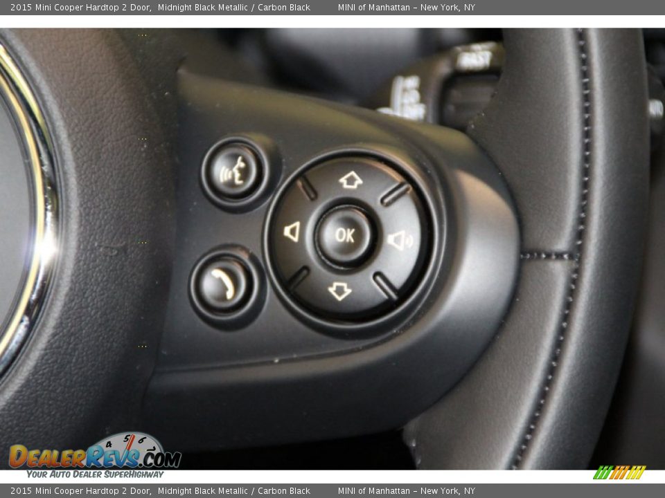 2015 Mini Cooper Hardtop 2 Door Midnight Black Metallic / Carbon Black Photo #19