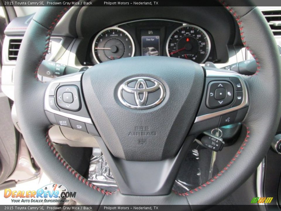 2015 Toyota Camry SE Predawn Gray Mica / Black Photo #28