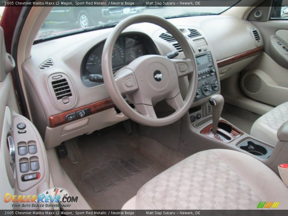 2005 Chevrolet Malibu Maxx LS Wagon Sport Red Metallic / Neutral Beige Photo #10