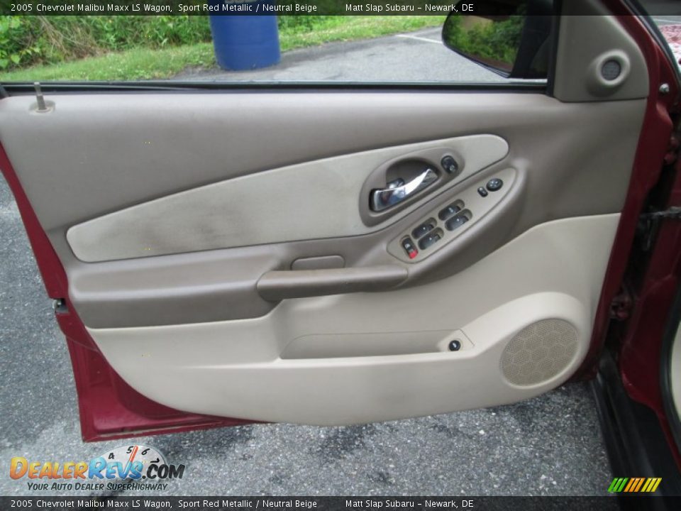 2005 Chevrolet Malibu Maxx LS Wagon Sport Red Metallic / Neutral Beige Photo #12