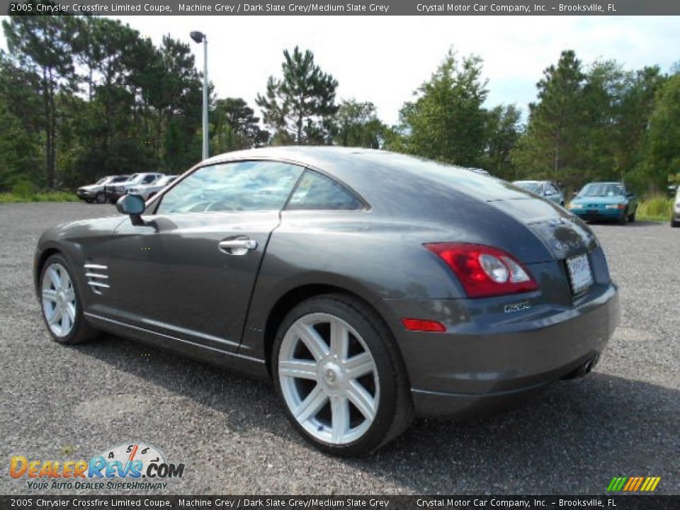 2005 Chrysler Crossfire Limited Coupe Machine Grey / Dark Slate Grey/Medium Slate Grey Photo #3