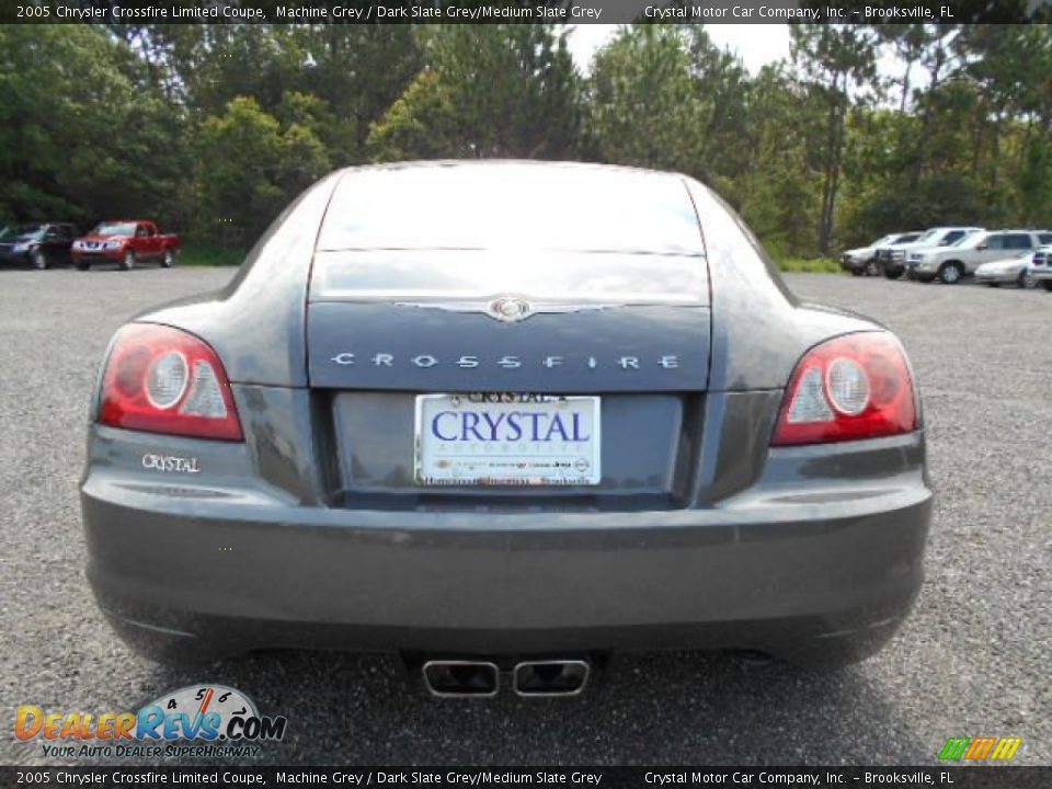 2005 Chrysler Crossfire Limited Coupe Machine Grey / Dark Slate Grey/Medium Slate Grey Photo #7