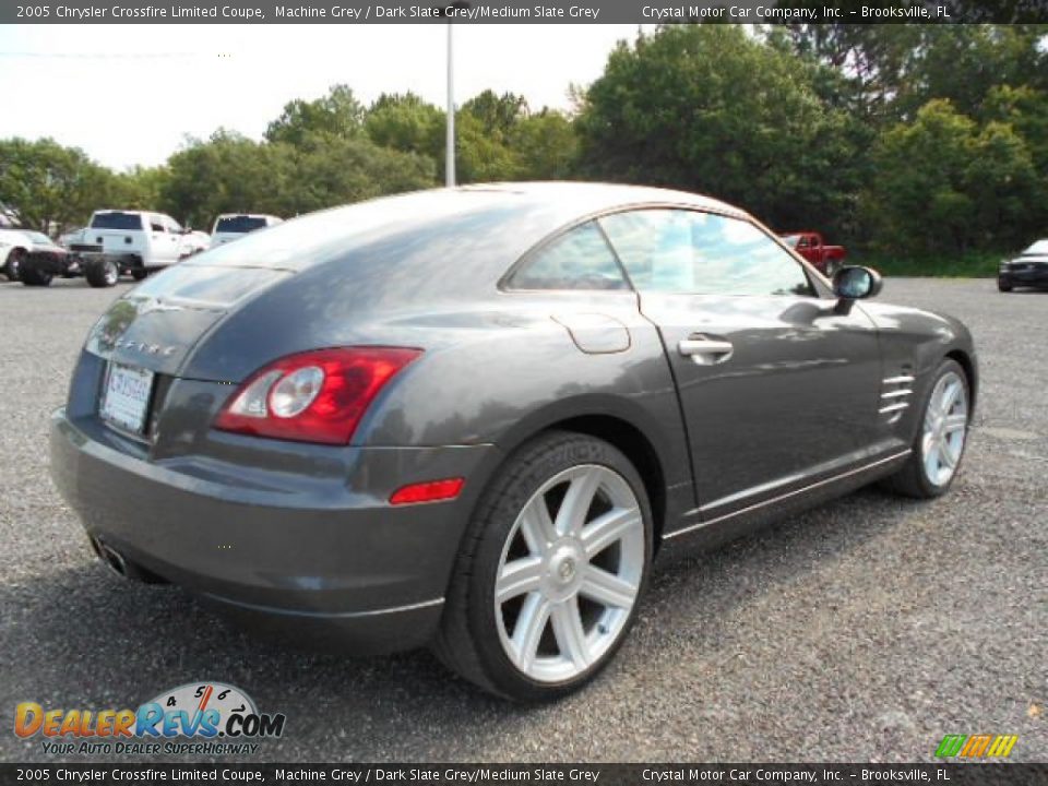 2005 Chrysler Crossfire Limited Coupe Machine Grey / Dark Slate Grey/Medium Slate Grey Photo #8