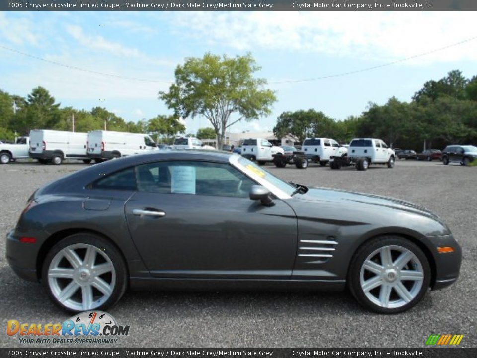 2005 Chrysler Crossfire Limited Coupe Machine Grey / Dark Slate Grey/Medium Slate Grey Photo #9