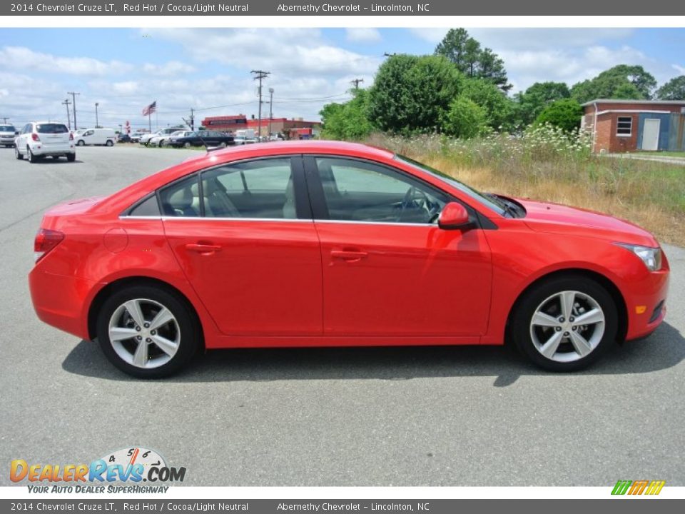 2014 Chevrolet Cruze LT Red Hot / Cocoa/Light Neutral Photo #6