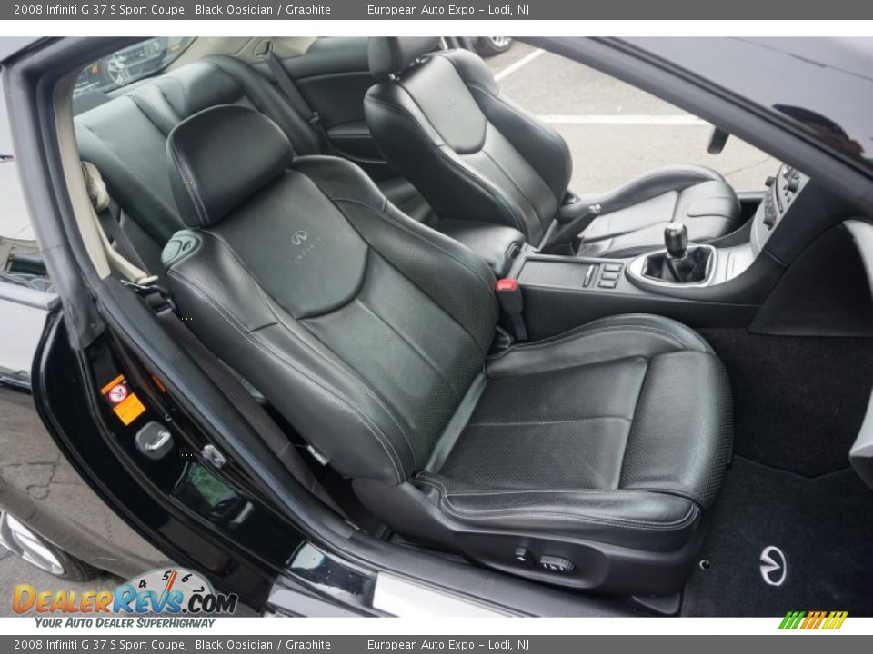Front Seat of 2008 Infiniti G 37 S Sport Coupe Photo #8