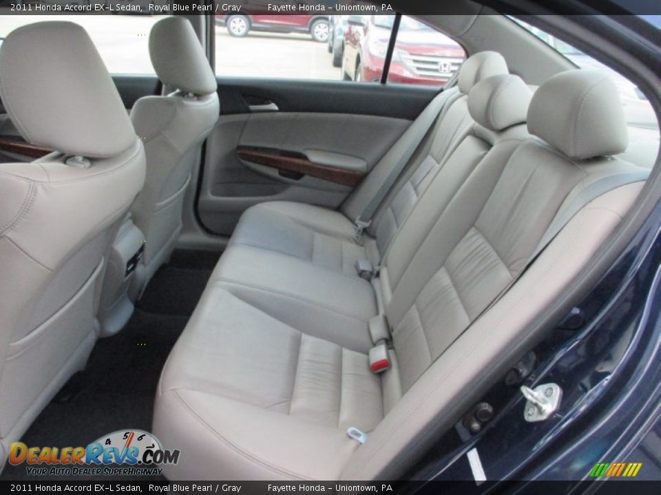Rear Seat of 2011 Honda Accord EX-L Sedan Photo #8