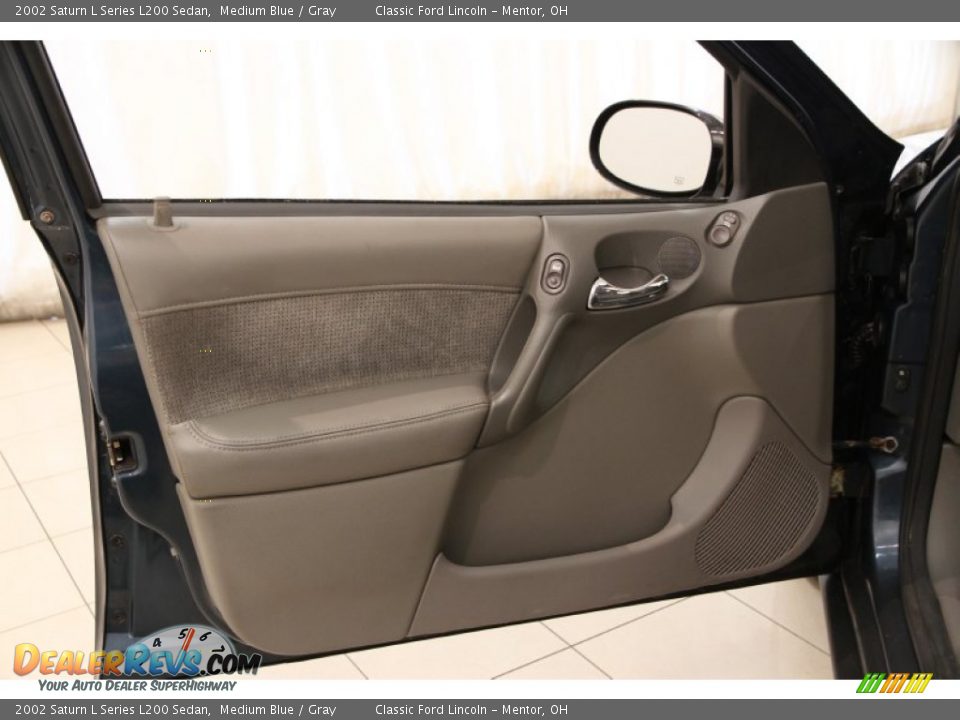 2002 Saturn L Series L200 Sedan Medium Blue / Gray Photo #4