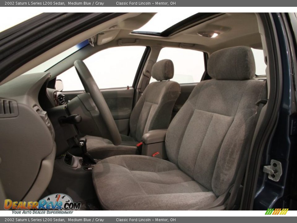2002 Saturn L Series L200 Sedan Medium Blue / Gray Photo #5