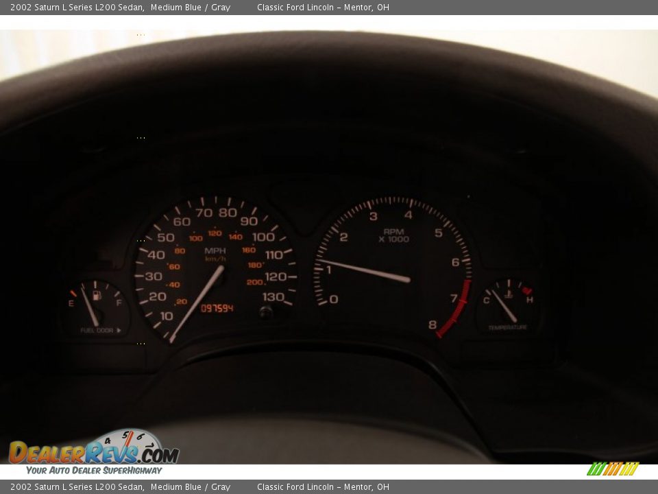 2002 Saturn L Series L200 Sedan Medium Blue / Gray Photo #6