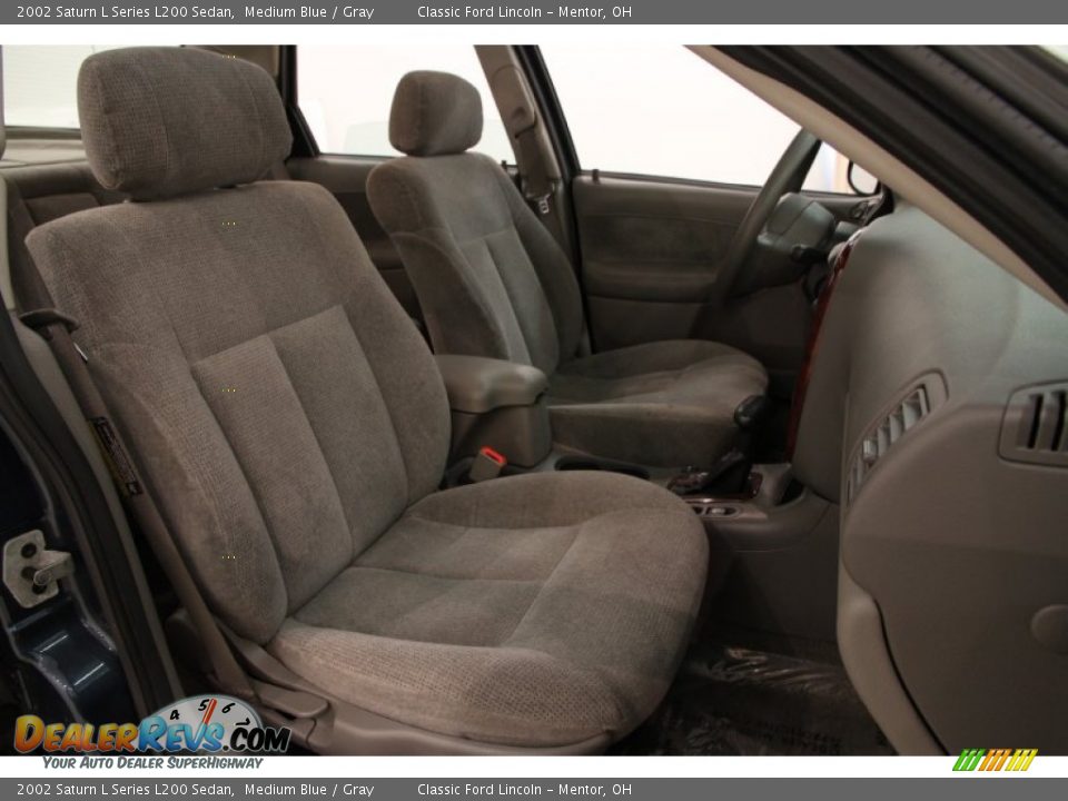 2002 Saturn L Series L200 Sedan Medium Blue / Gray Photo #9