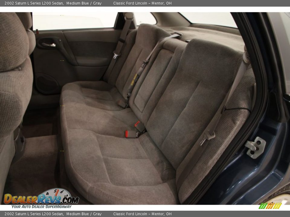 2002 Saturn L Series L200 Sedan Medium Blue / Gray Photo #10