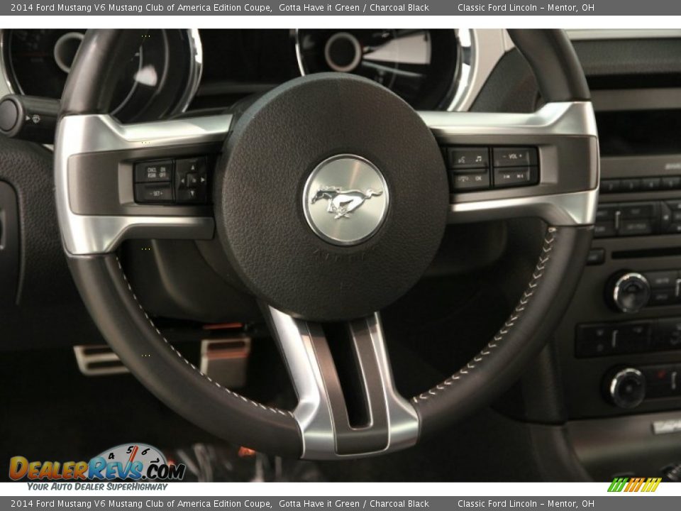 2014 Ford Mustang V6 Mustang Club of America Edition Coupe Steering Wheel Photo #10
