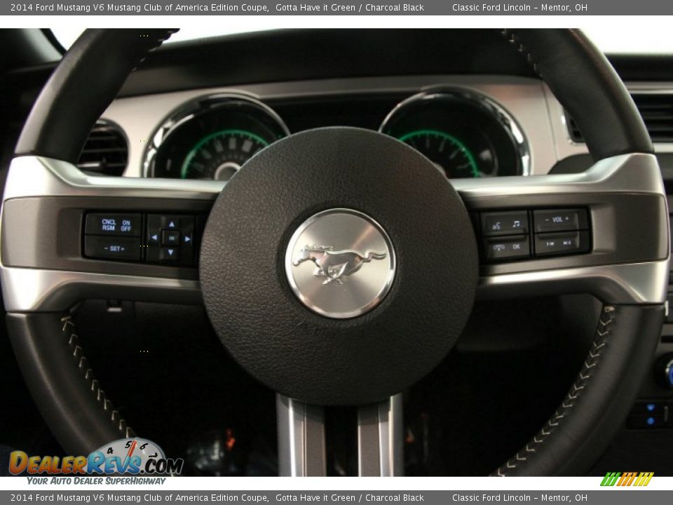 2014 Ford Mustang V6 Mustang Club of America Edition Coupe Steering Wheel Photo #11