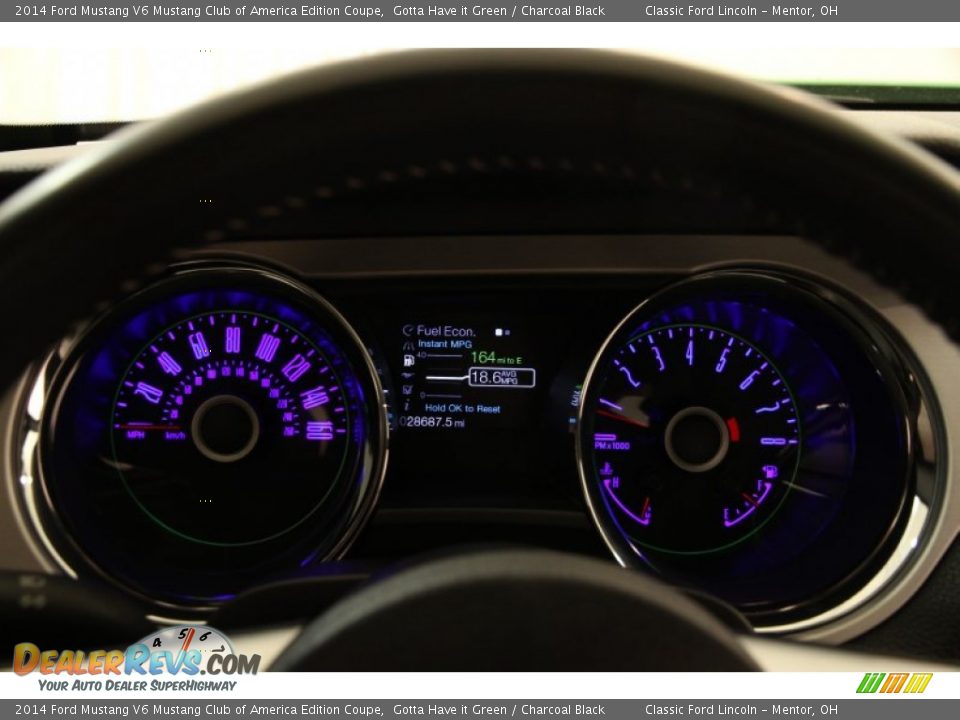 2014 Ford Mustang V6 Mustang Club of America Edition Coupe Gauges Photo #12