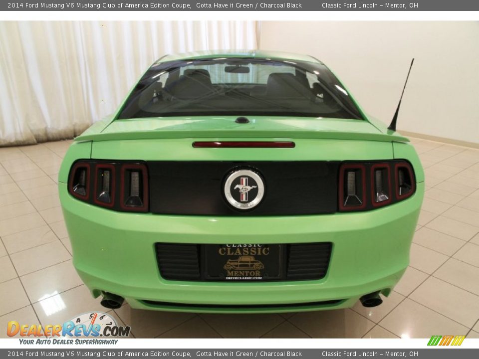 2014 Ford Mustang V6 Mustang Club of America Edition Coupe Gotta Have it Green / Charcoal Black Photo #23