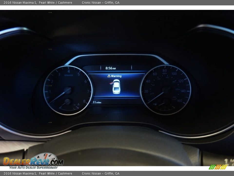 2016 Nissan Maxima S Pearl White / Cashmere Photo #12
