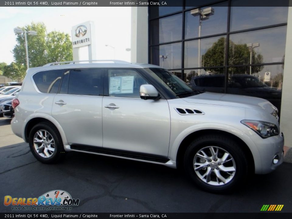 Front 3/4 View of 2011 Infiniti QX 56 4WD Photo #9