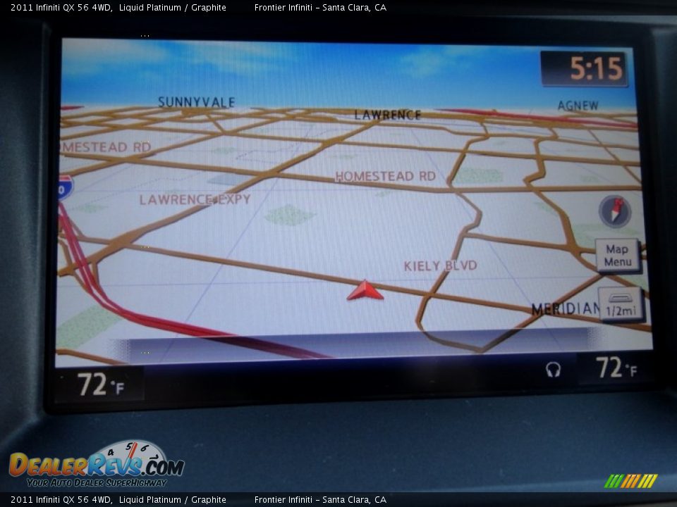 2011 Infiniti QX 56 4WD Liquid Platinum / Graphite Photo #17